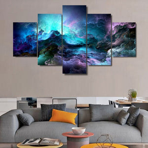 Framed 5 Panels - Abstract