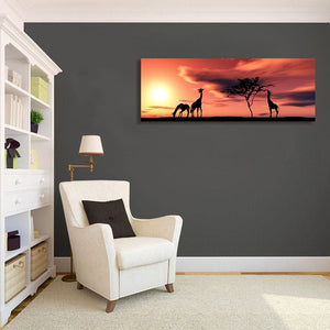Pine Stretched  Framed 1 Panel - Africa