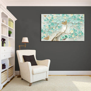 Framed 1 Panel - Tree (3D Style)