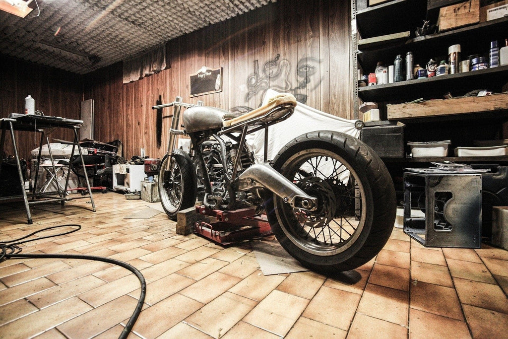 Pine Stretched  Framed 1 Panel - Bike