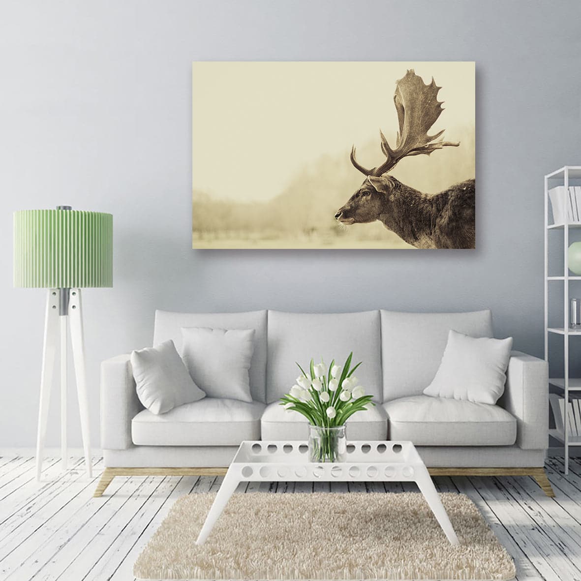 Framed 1 Panel - fallow Deer