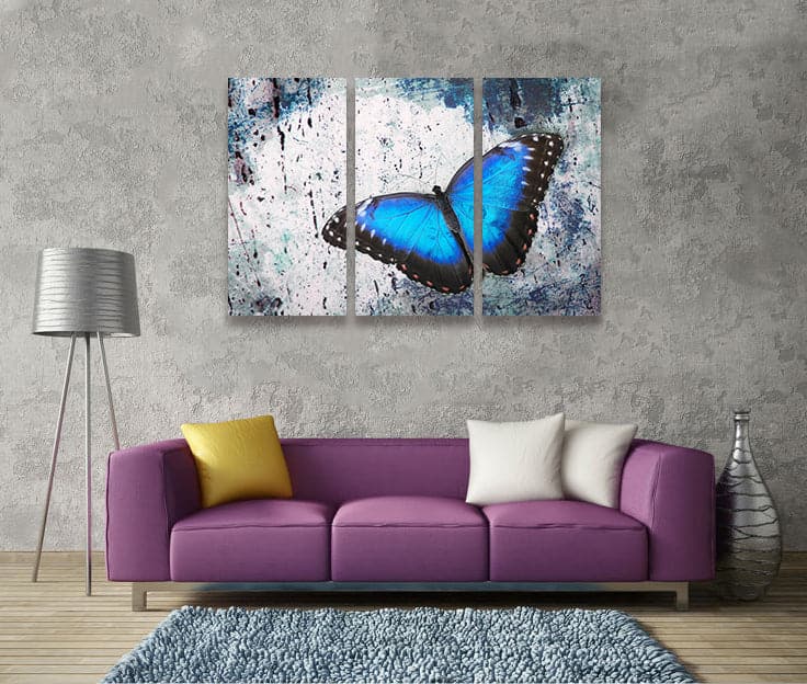 Framed 3 Panels - Butterfly