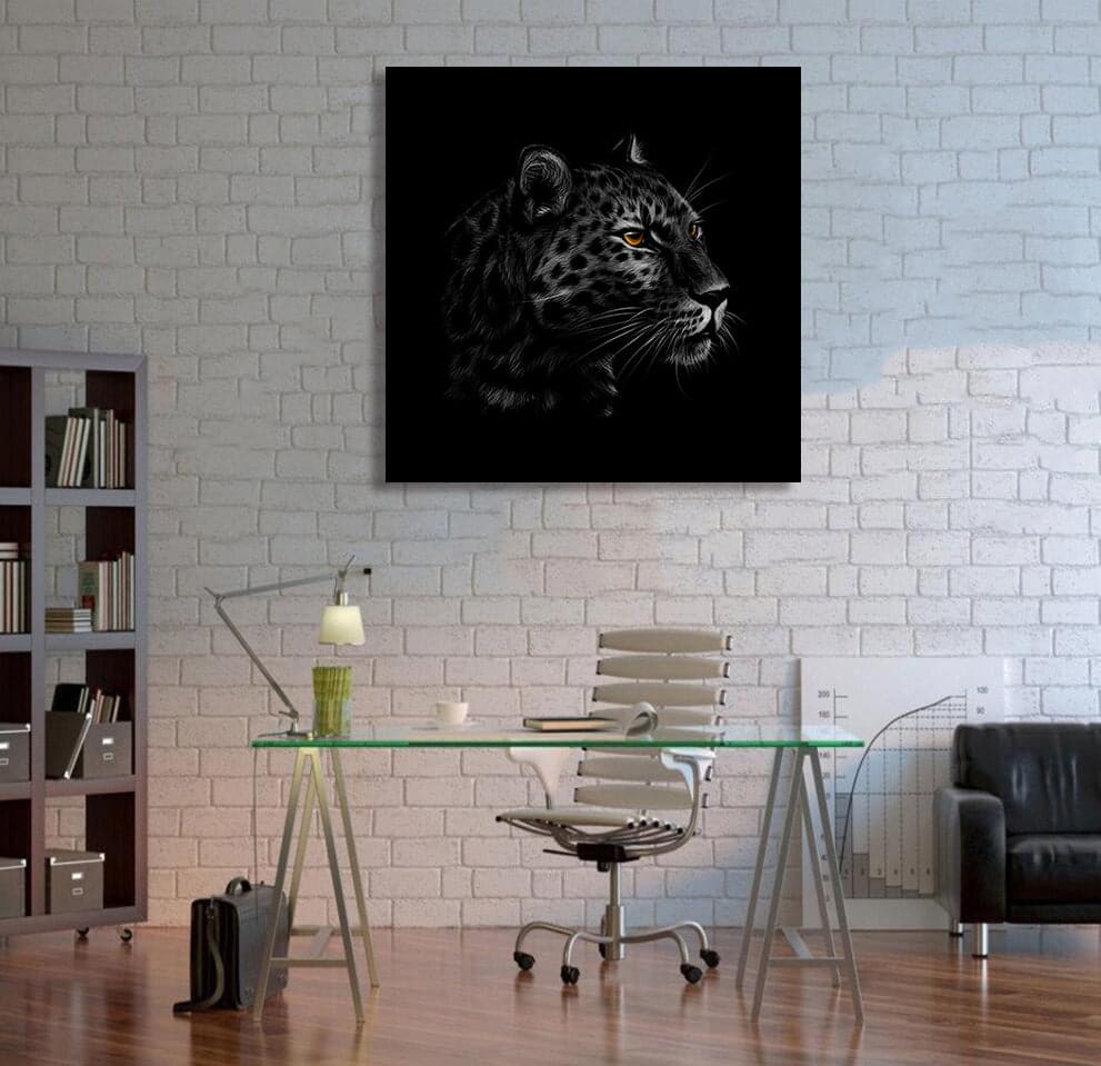 Framed 1 Panel - Leopard
