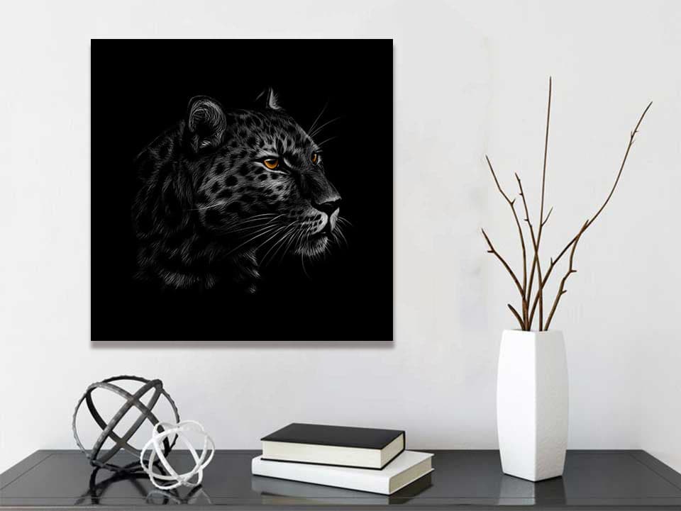 Framed 1 Panel - Leopard