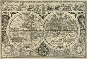 Framed 1 Panel - World Map