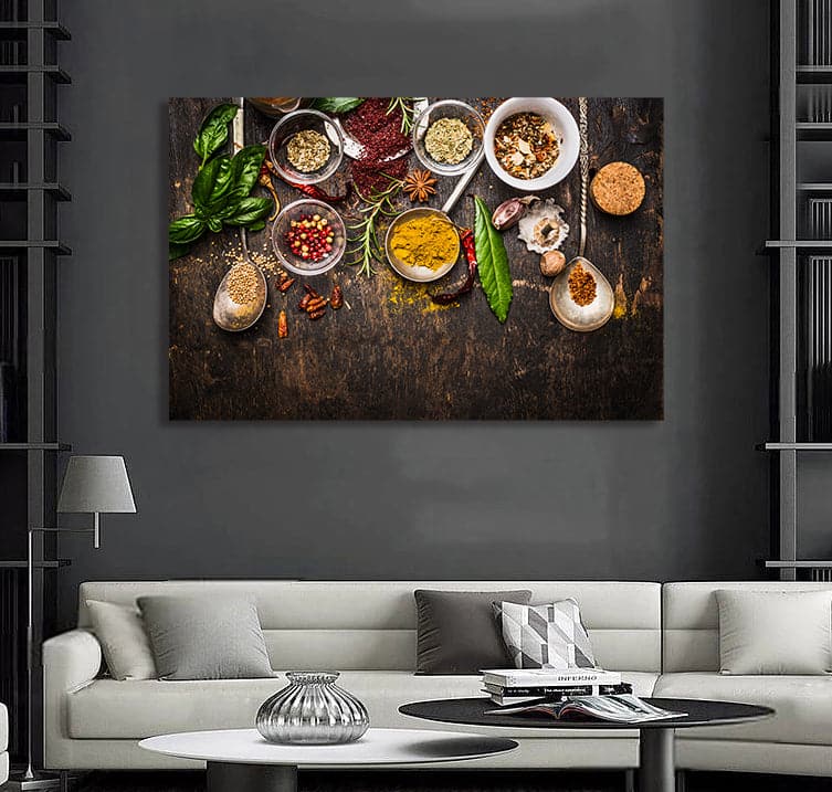 Pine Stretched  Framed 1 Panel - Ingredients