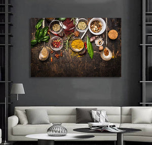 Pine Stretched  Framed 1 Panel - Ingredients