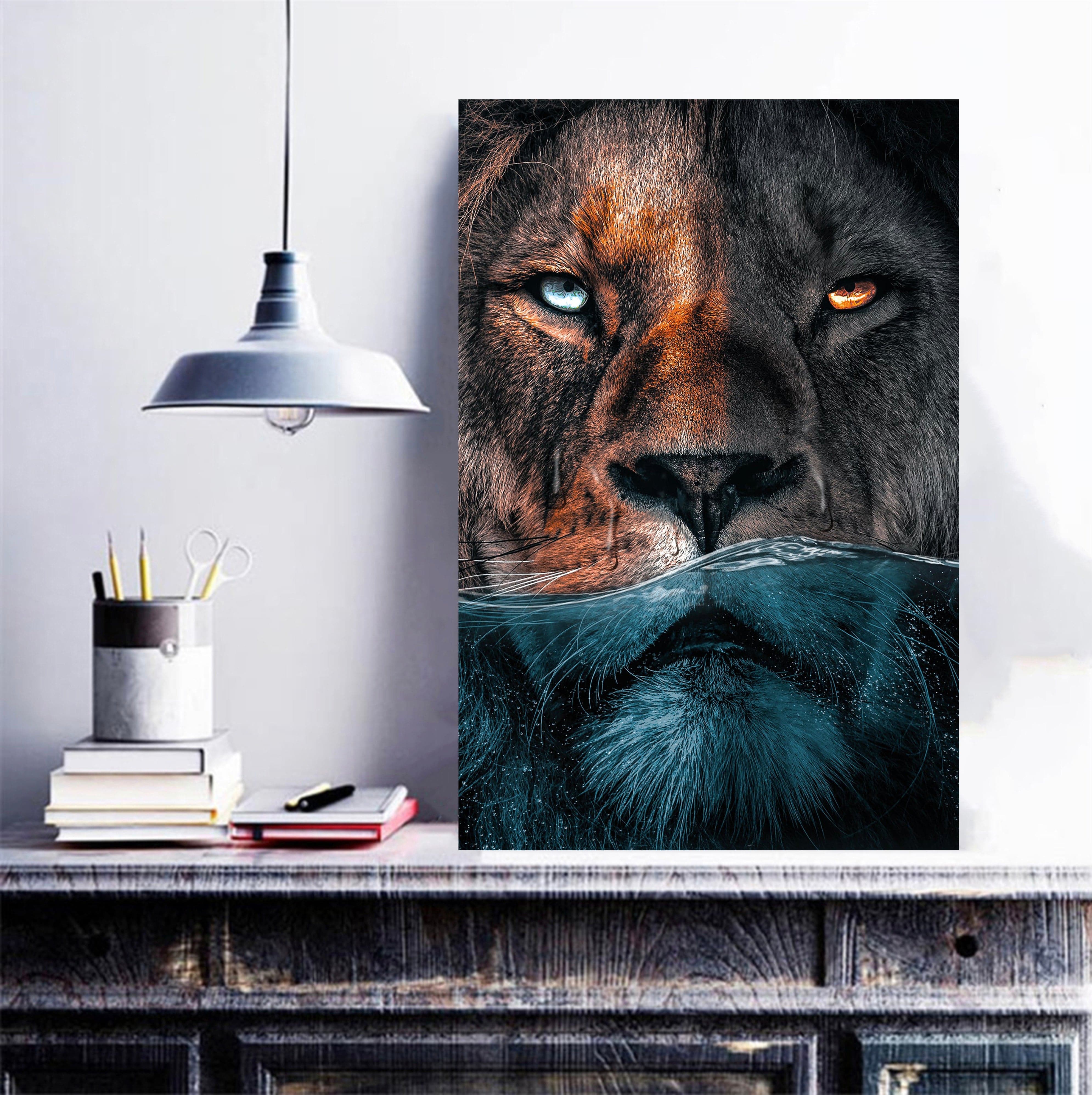 Framed 1 Panel - Lion