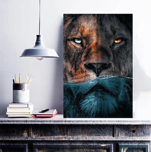 Framed 1 Panel - Lion