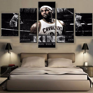 Framed 5 Panels - Lebron James