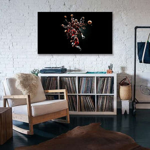 Pine Stretched  Framed 1 Panel - Michael Jordan