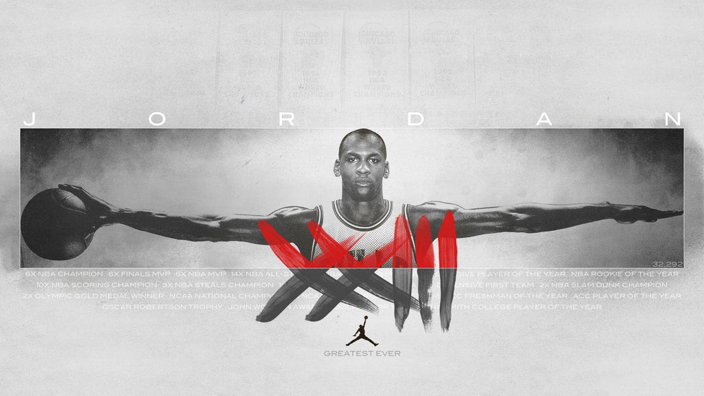Pine Stretched  Framed 1 Panel - Michael Jordan