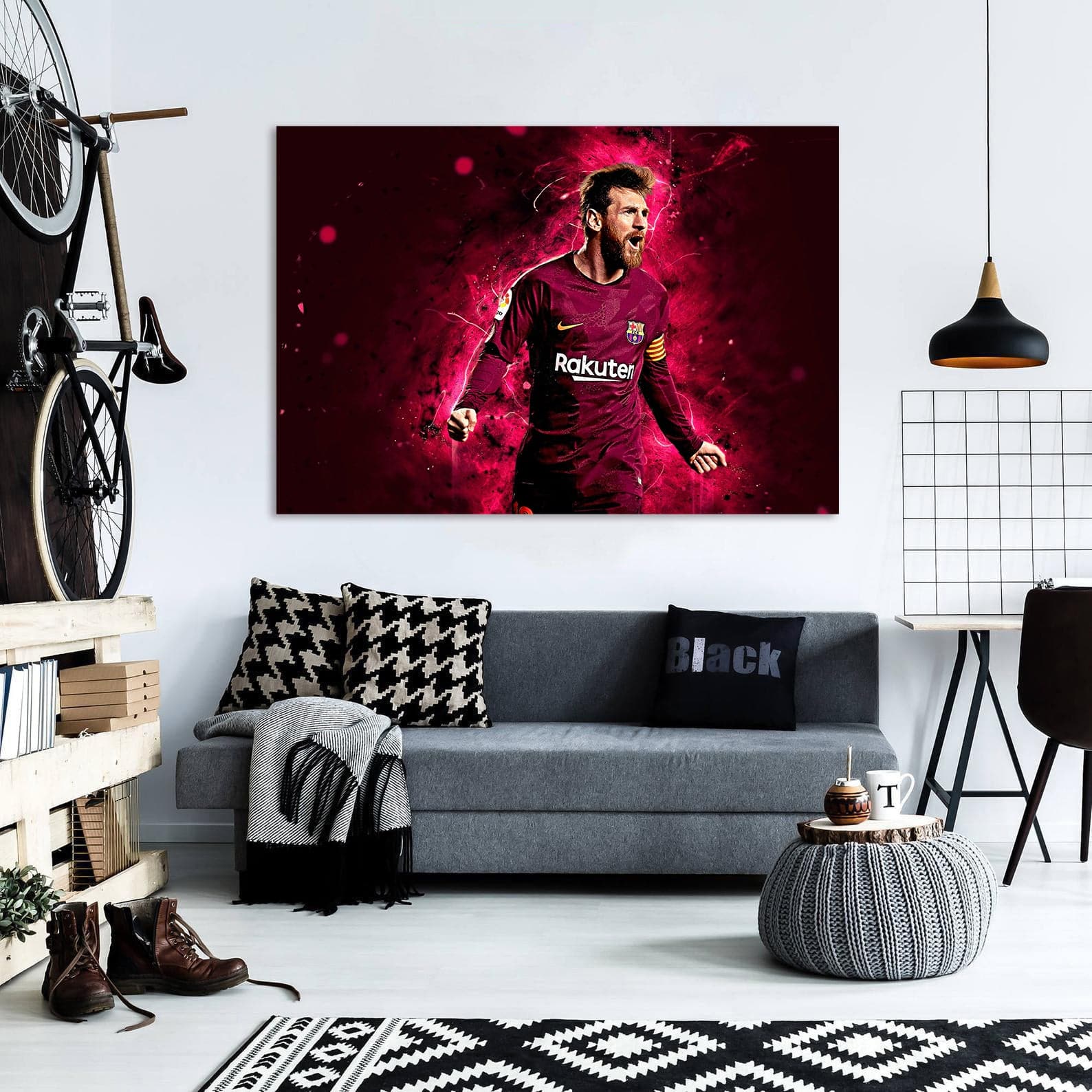 Framed 1 Panel - Lionel Messi