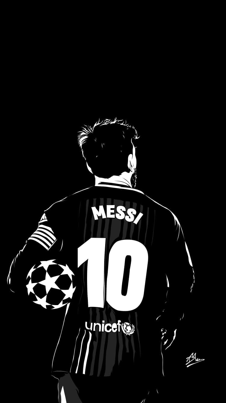 Pine Stretched  Framed 1 Panel -  Lionel Messi