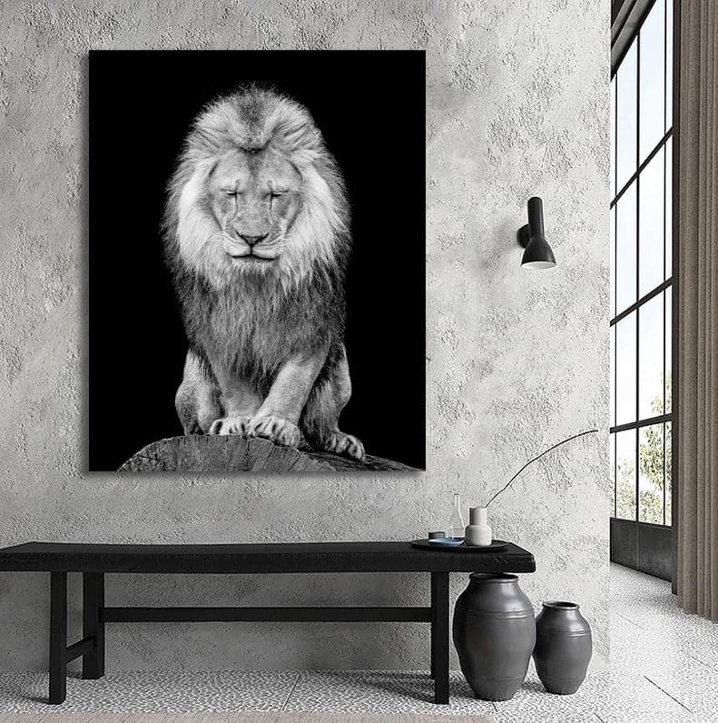 Framed 1 Panel - Lion