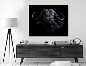 Pine Stretched  Framed 1 Panel - Buffalo