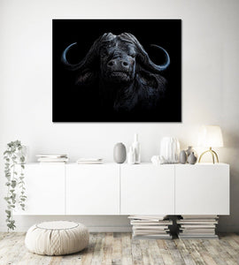 Pine Stretched  Framed 1 Panel - Buffalo