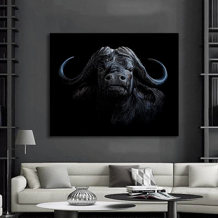 Pine Stretched  Framed 1 Panel - Buffalo