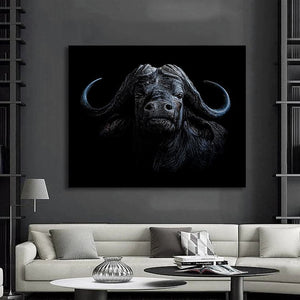 Pine Stretched  Framed 1 Panel - Buffalo