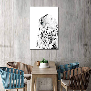 Pine Stretched  Framed 1 Panel - Owl