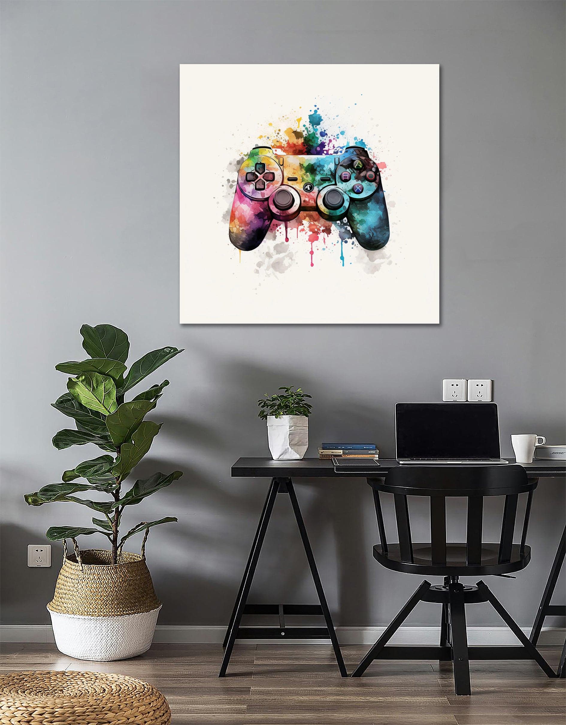 Pine Stretched  Framed 1 Panel - Game