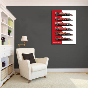 Framed 1 Panel - Sebastian Vettel Ferrari Formula 1