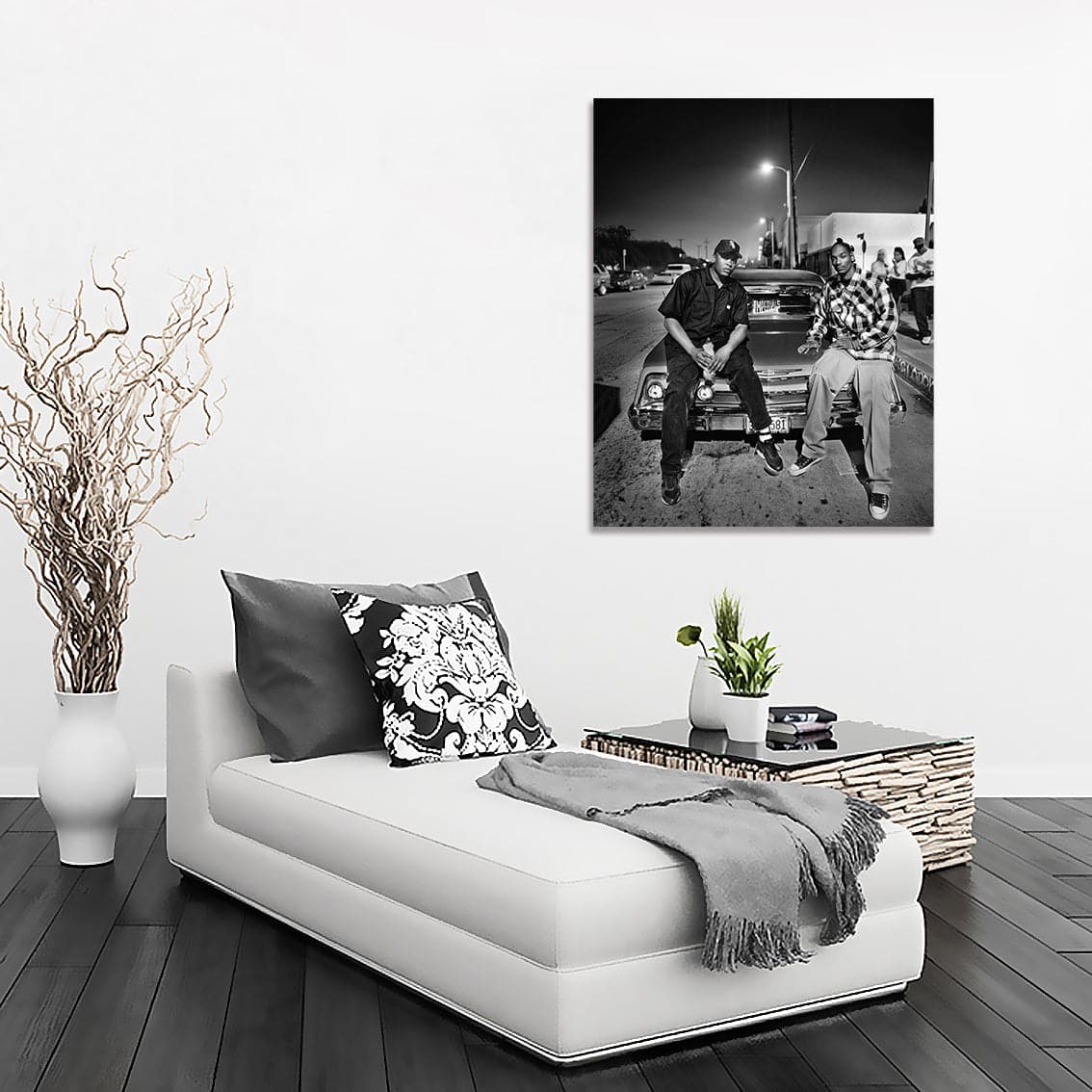 Pine Stretched  Framed 1 Panel - Snoop Dogg