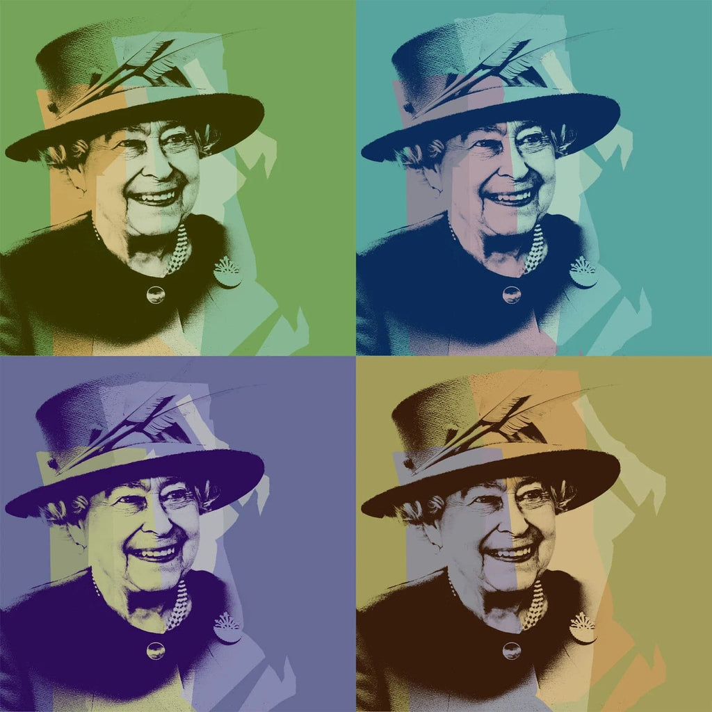 Pine Stretched  Framed 1 Panel - Pop Art - Queen Elizabeth