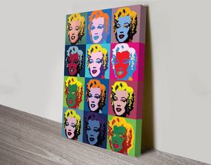 Framed 1 Panel - Pop Art - Marilyn Monroe 12 Panels by Andy Warhol