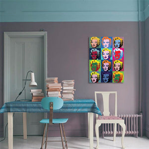 Framed 1 Panel - Pop Art - Marilyn Monroe 12 Panels by Andy Warhol