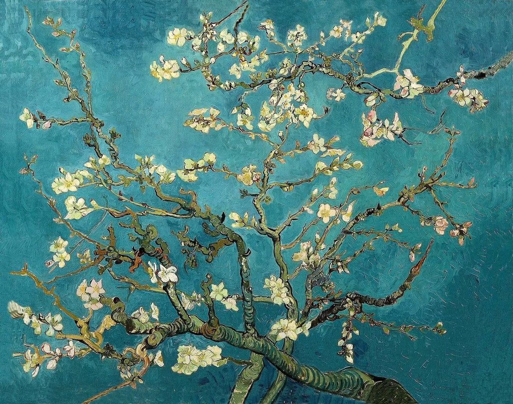 Framed 1 Panel - Almond-Blossoms by Van Gogh