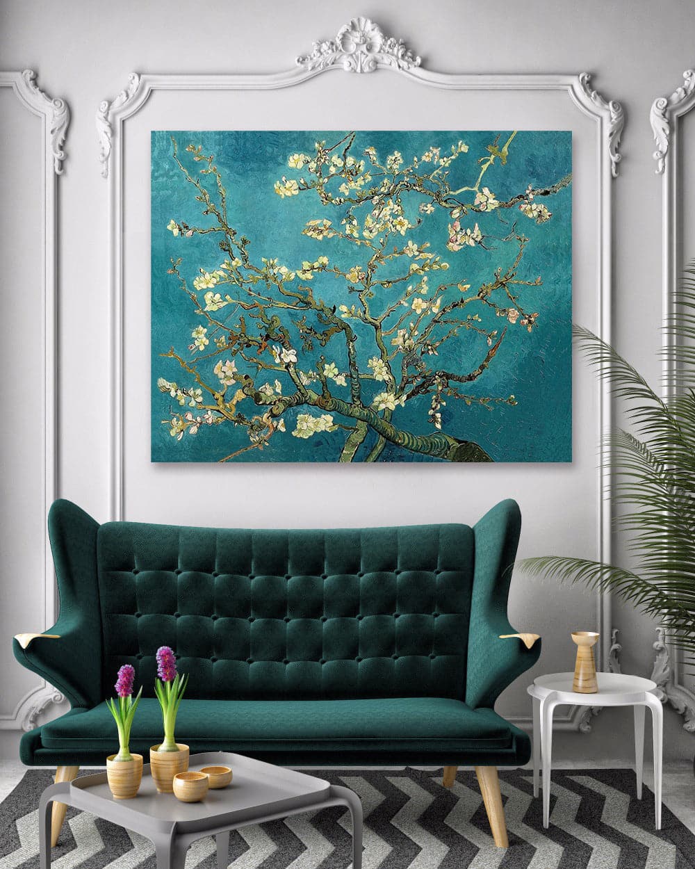 Framed 1 Panel - Almond-Blossoms by Van Gogh