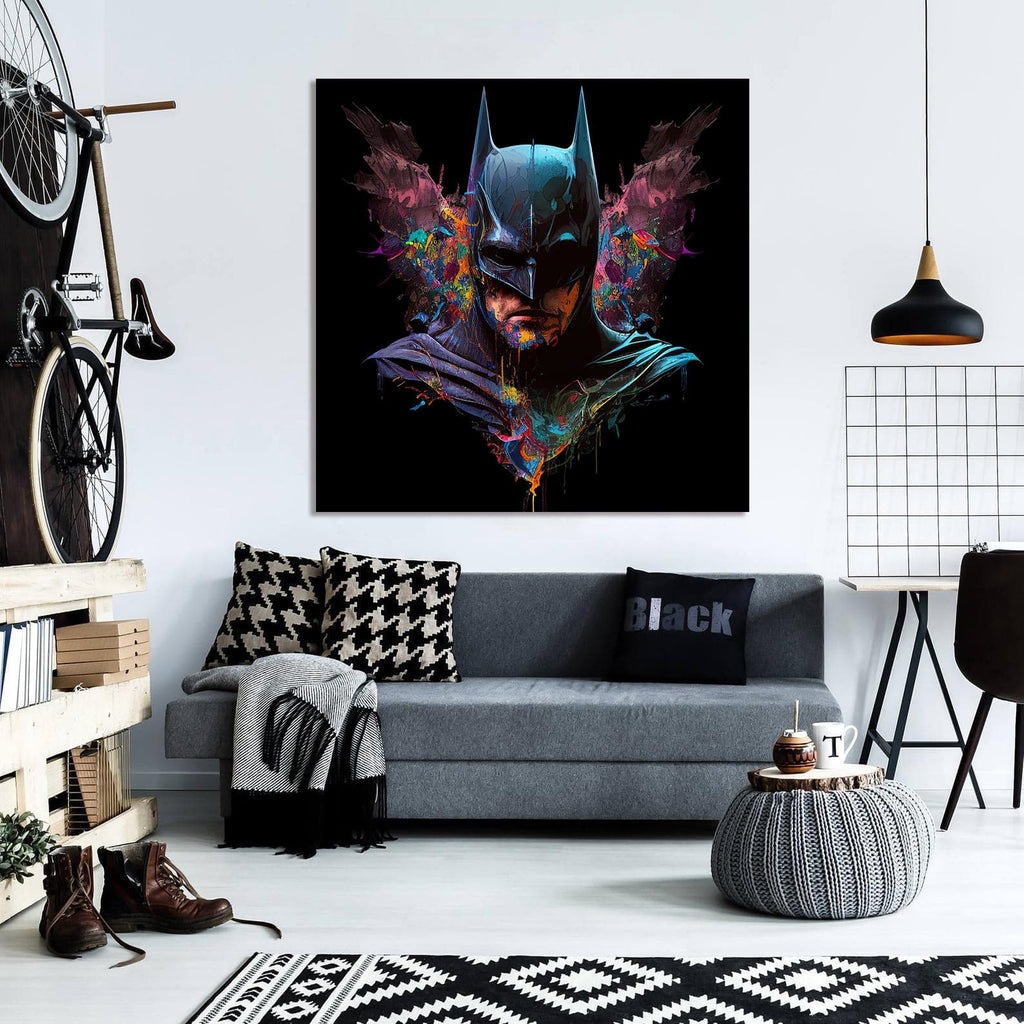 Pine Stretched  Framed 1 Panel - Batman