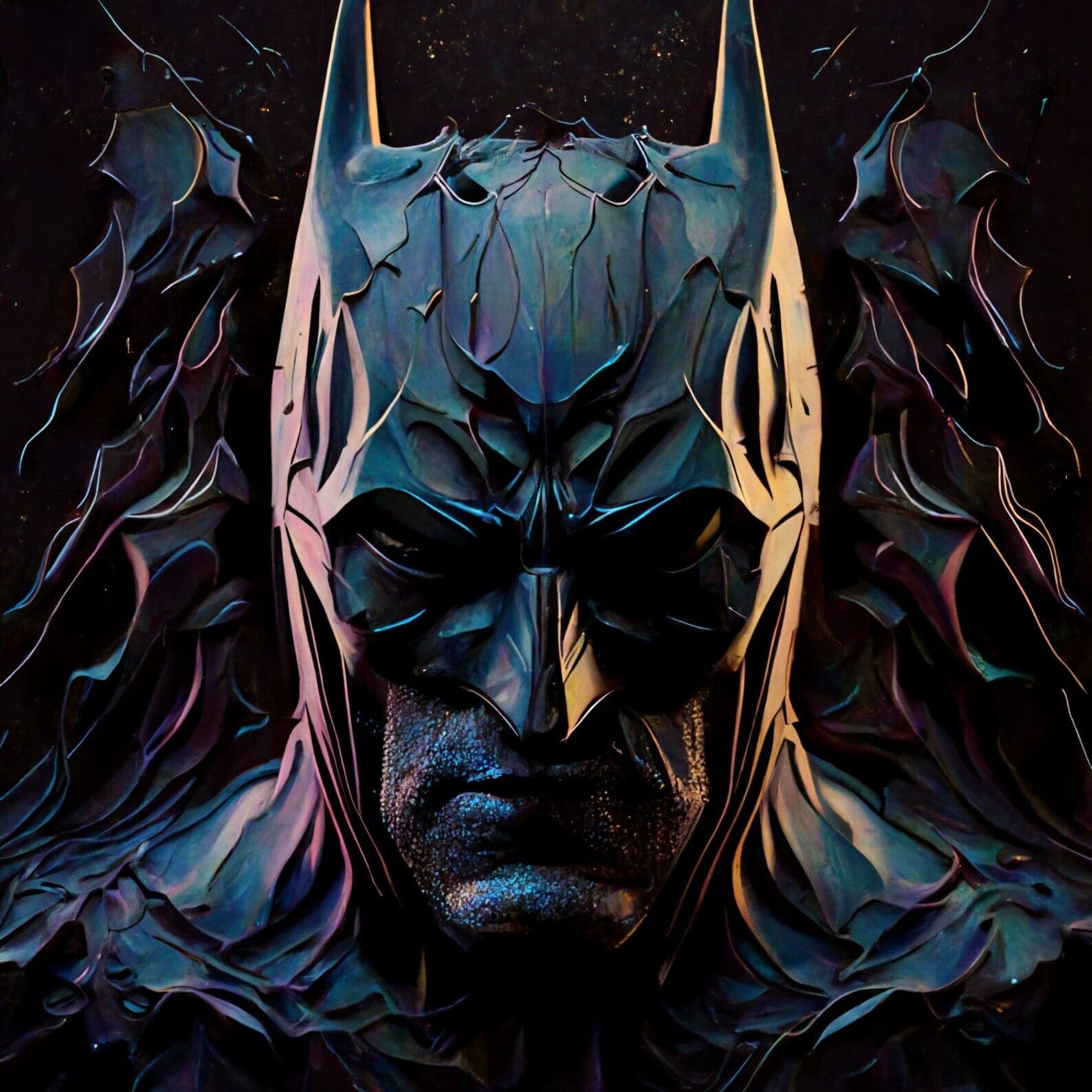 Pine Stretched  Framed 1 Panel - Batman