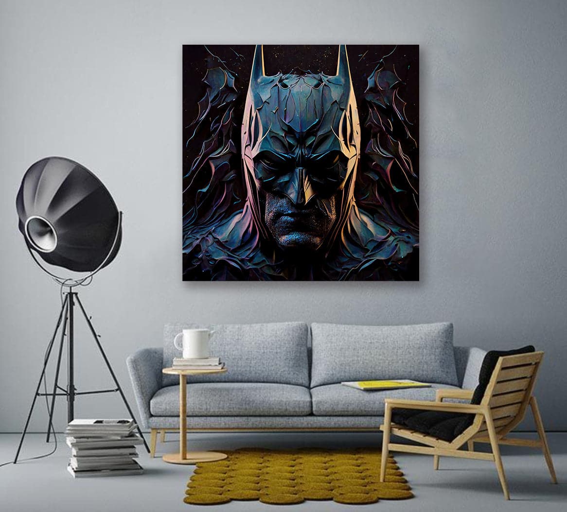 Pine Stretched  Framed 1 Panel - Batman