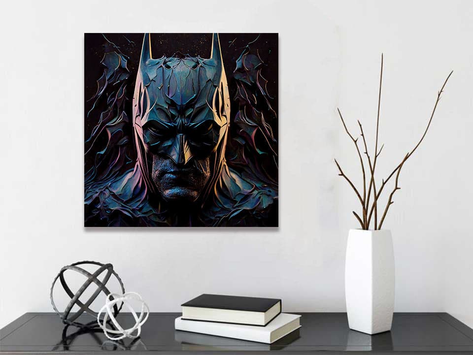 Pine Stretched  Framed 1 Panel - Batman