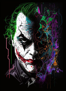 Pine Stretched  Framed 1 Panel - Joker