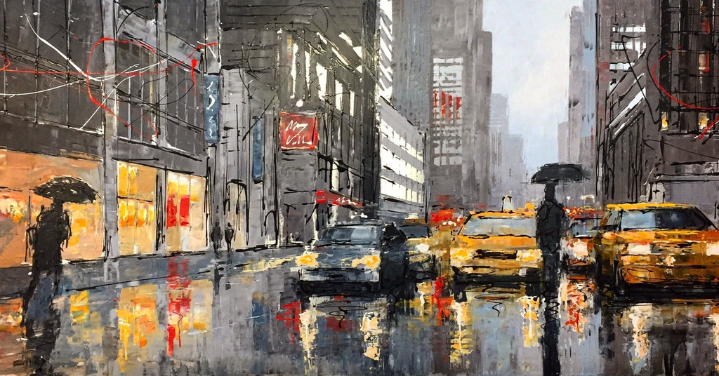 Pine Stretched  Framed 1 Panel - New York City