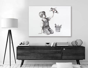 BANKSY GAME CHANGER SUPER NURSE CANVAS WALL ART PRINT ARTWORK - Foto 5