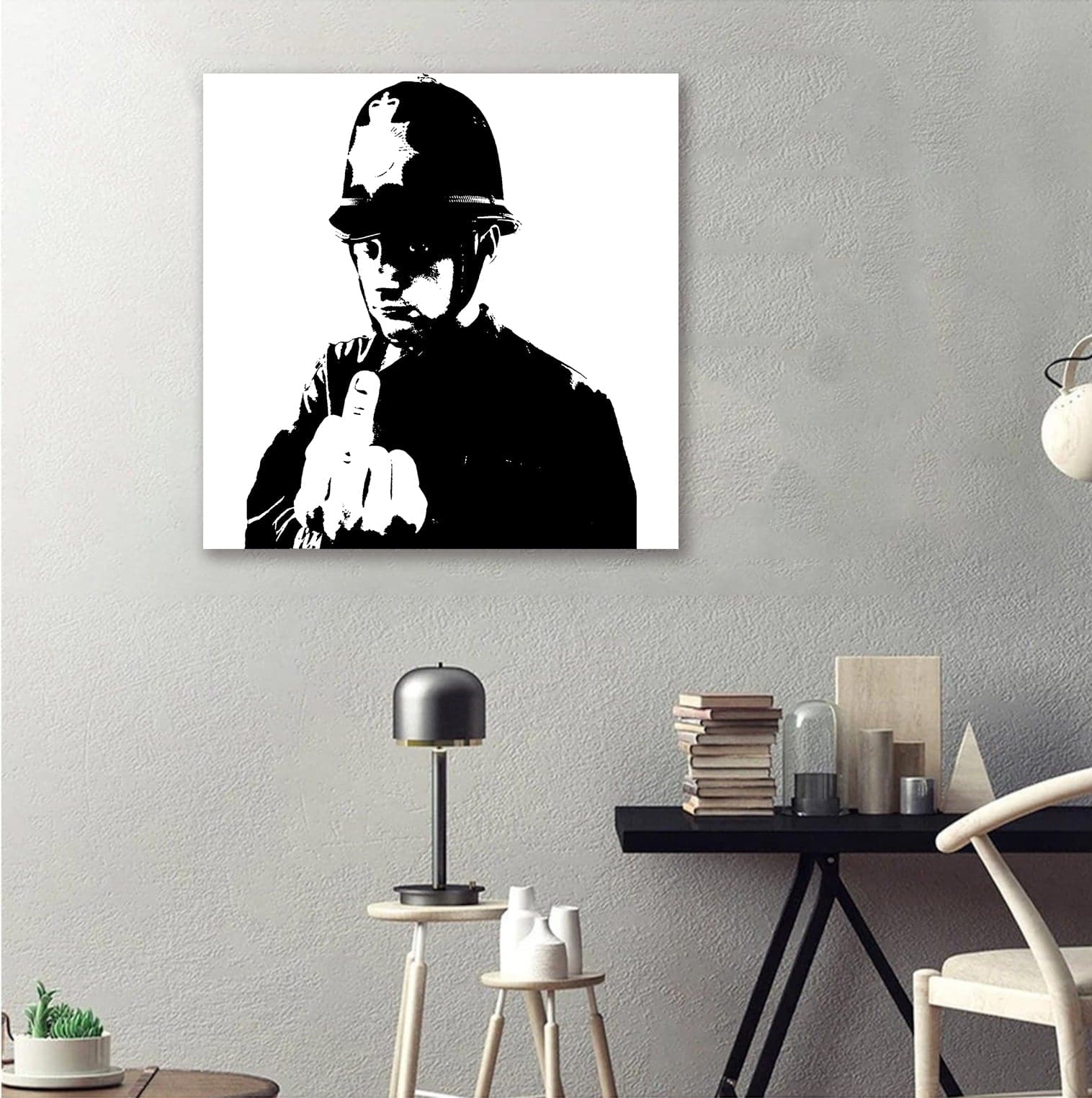 Pine Stretched  Framed 1 Panel - Banksy