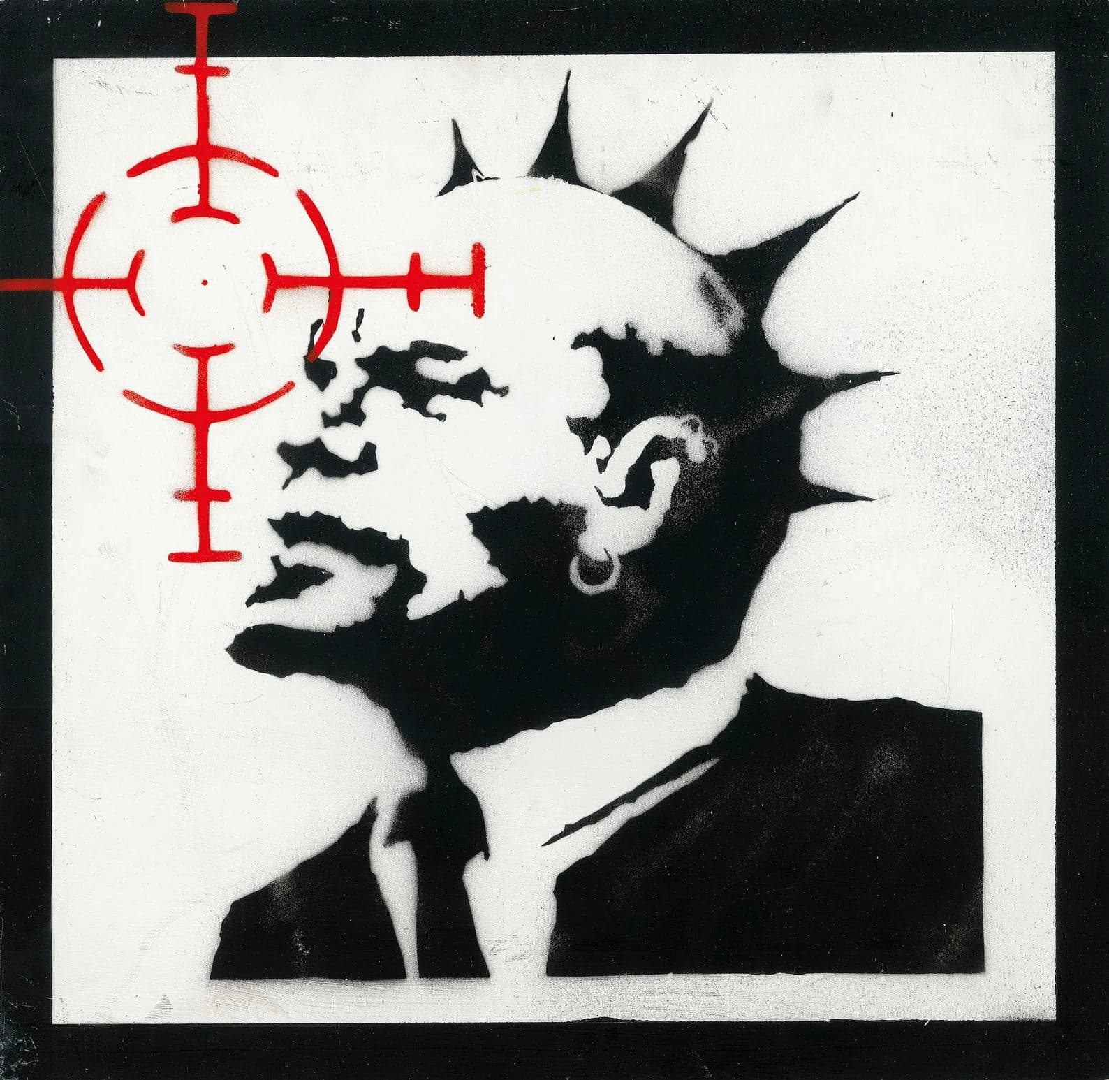 Framed 1 Panel - Banksy - Lenin in Sight High