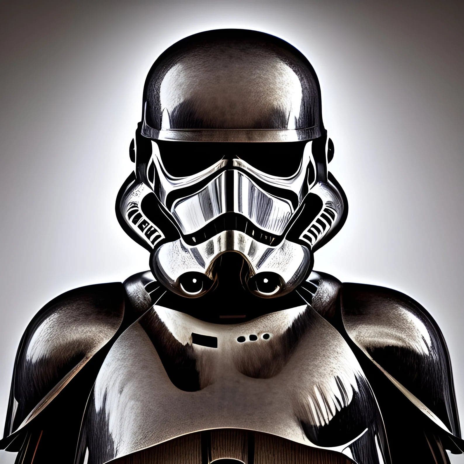 Framed 1 Panel - Metallic Stormtrooper