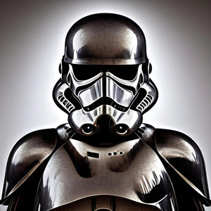 Framed 1 Panel - Metallic Stormtrooper