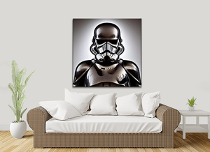 Framed 1 Panel - Metallic Stormtrooper