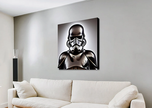 Framed 1 Panel - Metallic Stormtrooper