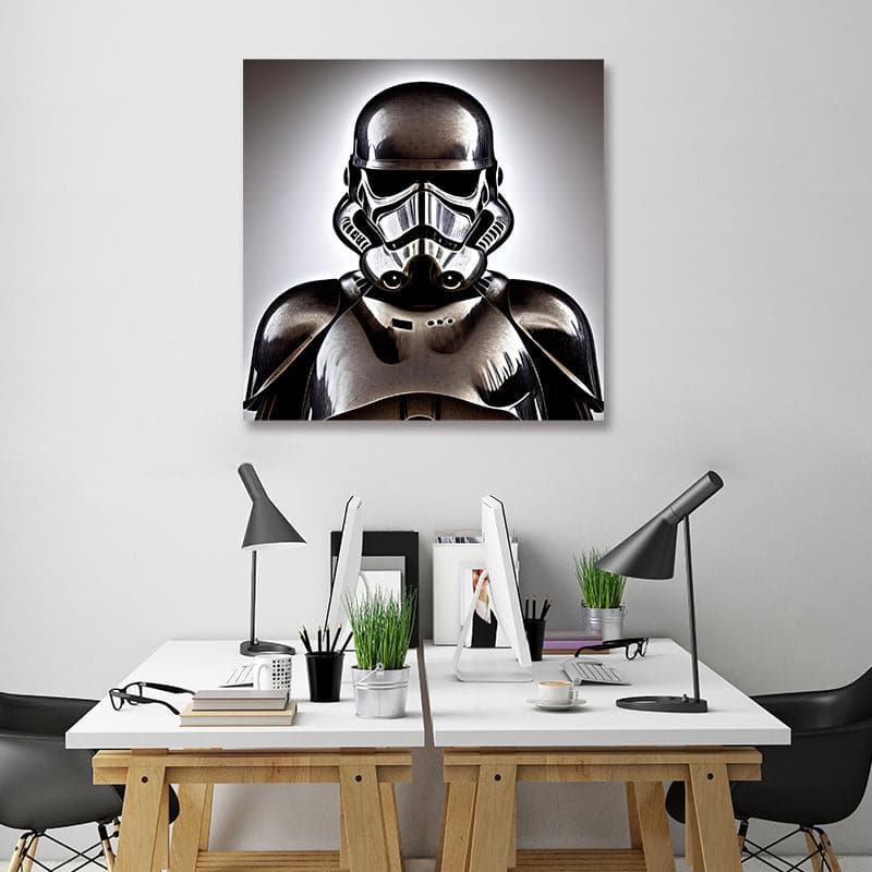Framed 1 Panel - Metallic Stormtrooper