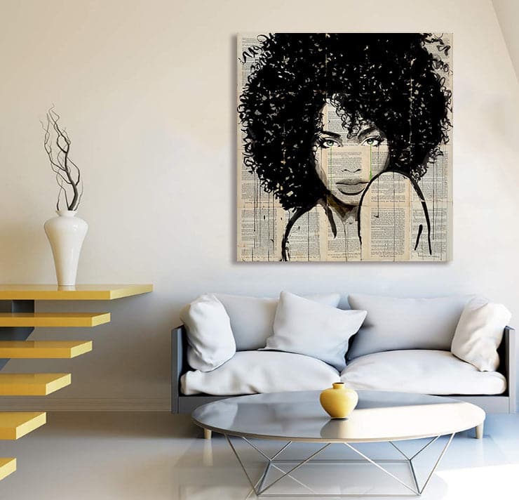 Pine Stretched  Framed 1 Panel - Lady