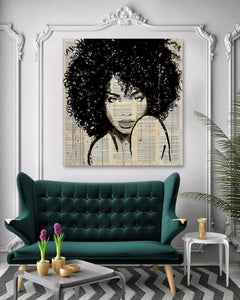 Pine Stretched  Framed 1 Panel - Lady