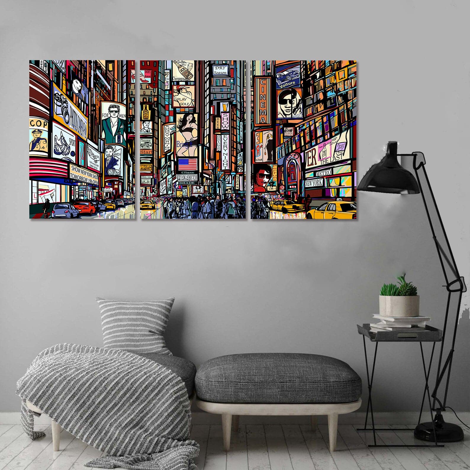 Framed Mutipul Panels - New York City