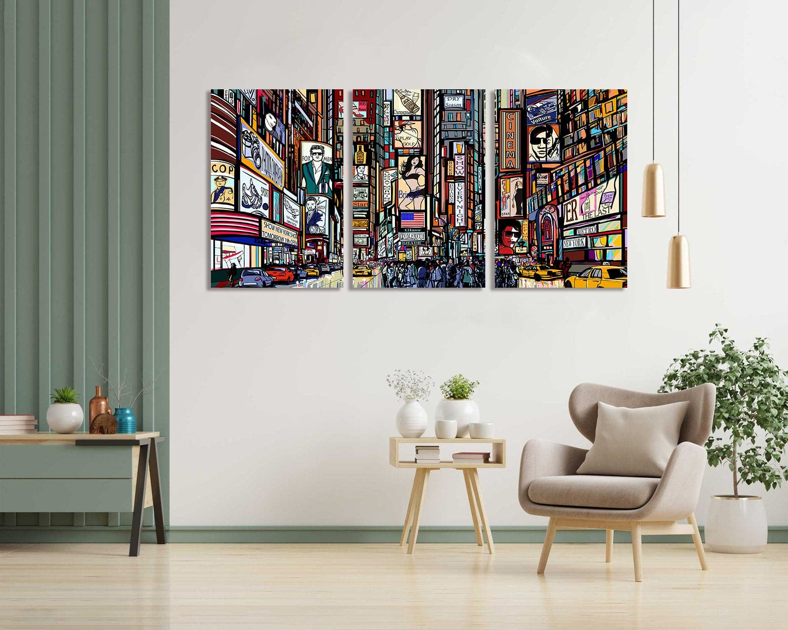 Framed Mutipul Panels - New York City